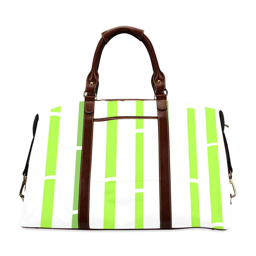 Fresh and WILD Ginko Original designers travel bag : wild green and white edition Classic Travel Bag (Model 1643) Remake