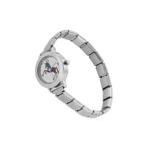 Abstract Triangle Unicorn Women's Italian Charm Watch(Model 107)