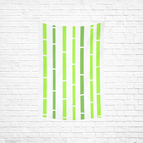 Bamboo designers Towel : wild green and white / Designers quality elegant vintage TOWEL Cotton Linen Wall Tapestry 40"x 60"
