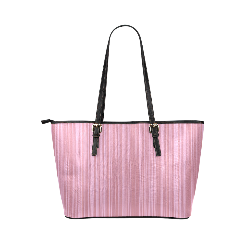 Designers PINK Stripes edition 70s inspired Bag design for Girls Leather Tote Bag/Small (Model 1651)