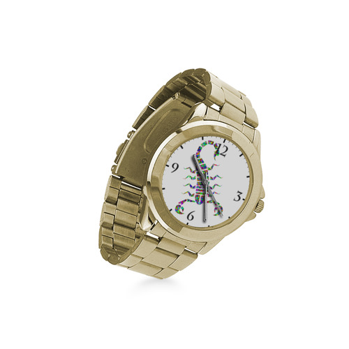 Abstract Triangle Scorpion Custom Gilt Watch(Model 101)