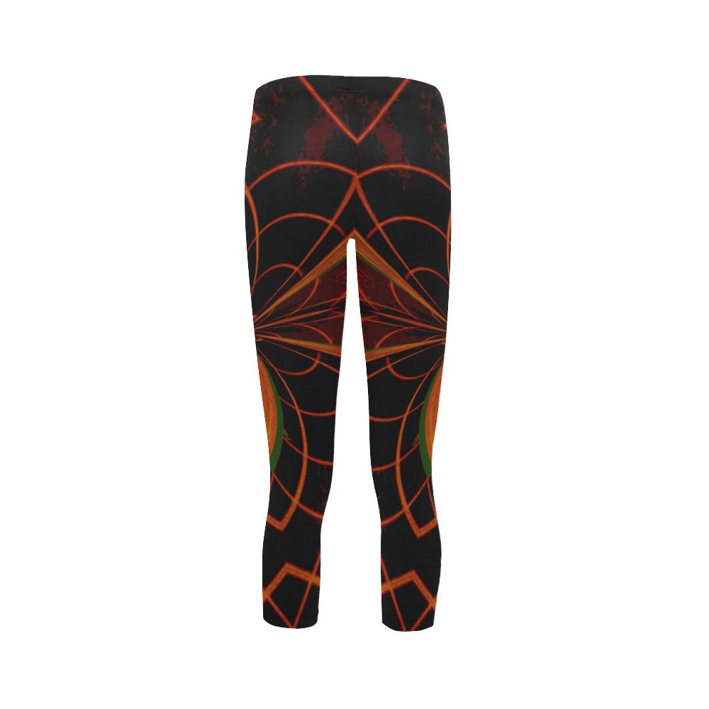 nEON pUNKIN pATCH 3 Capri Legging (Model L02)