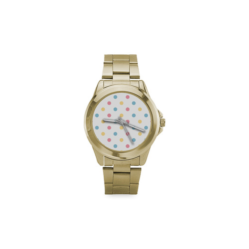 Girls vintage dots original watches design : Designers edition Custom Gilt Watch(Model 101)