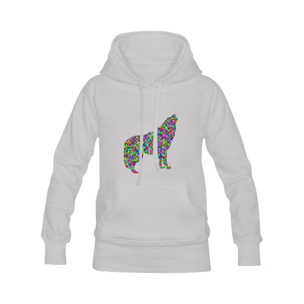 Abstract Triangle Wolf Grey Men's Classic Hoodies (Model H10)