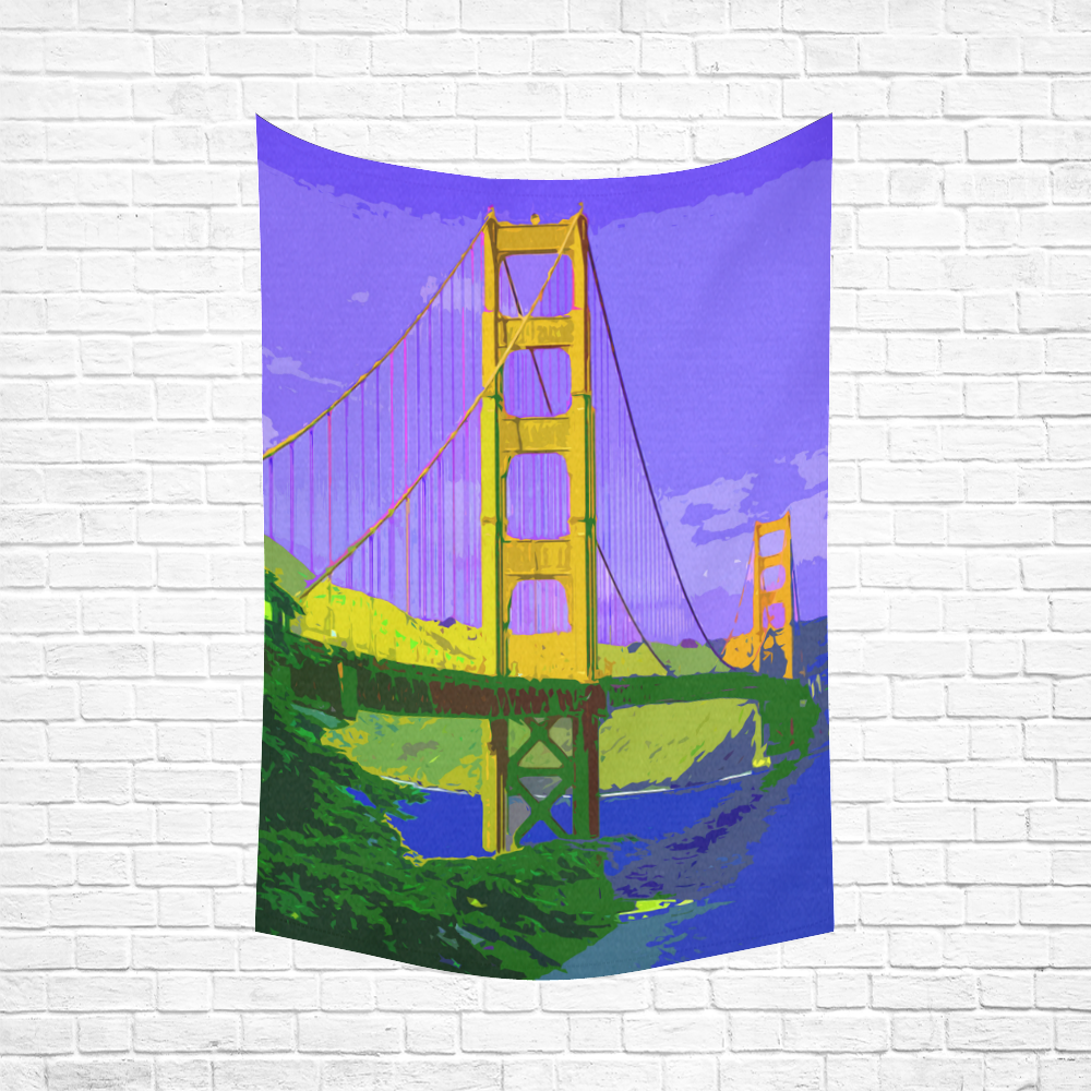 Golden_Gate_Bridge_20160909 Cotton Linen Wall Tapestry 60"x 90"