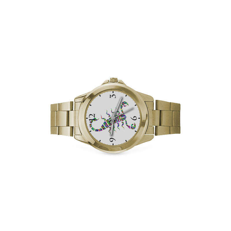 Abstract Triangle Scorpion Custom Gilt Watch(Model 101)