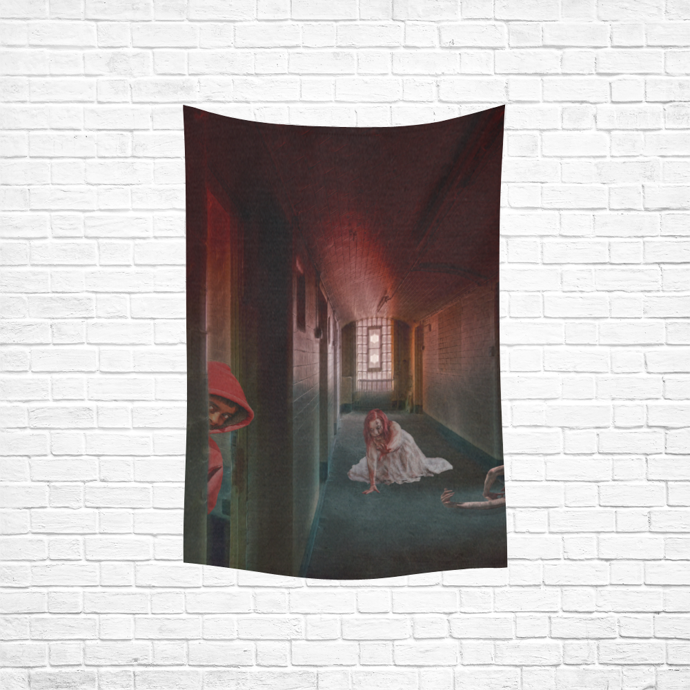 Survive the Zombie Apocalypse Cotton Linen Wall Tapestry 40"x 60"