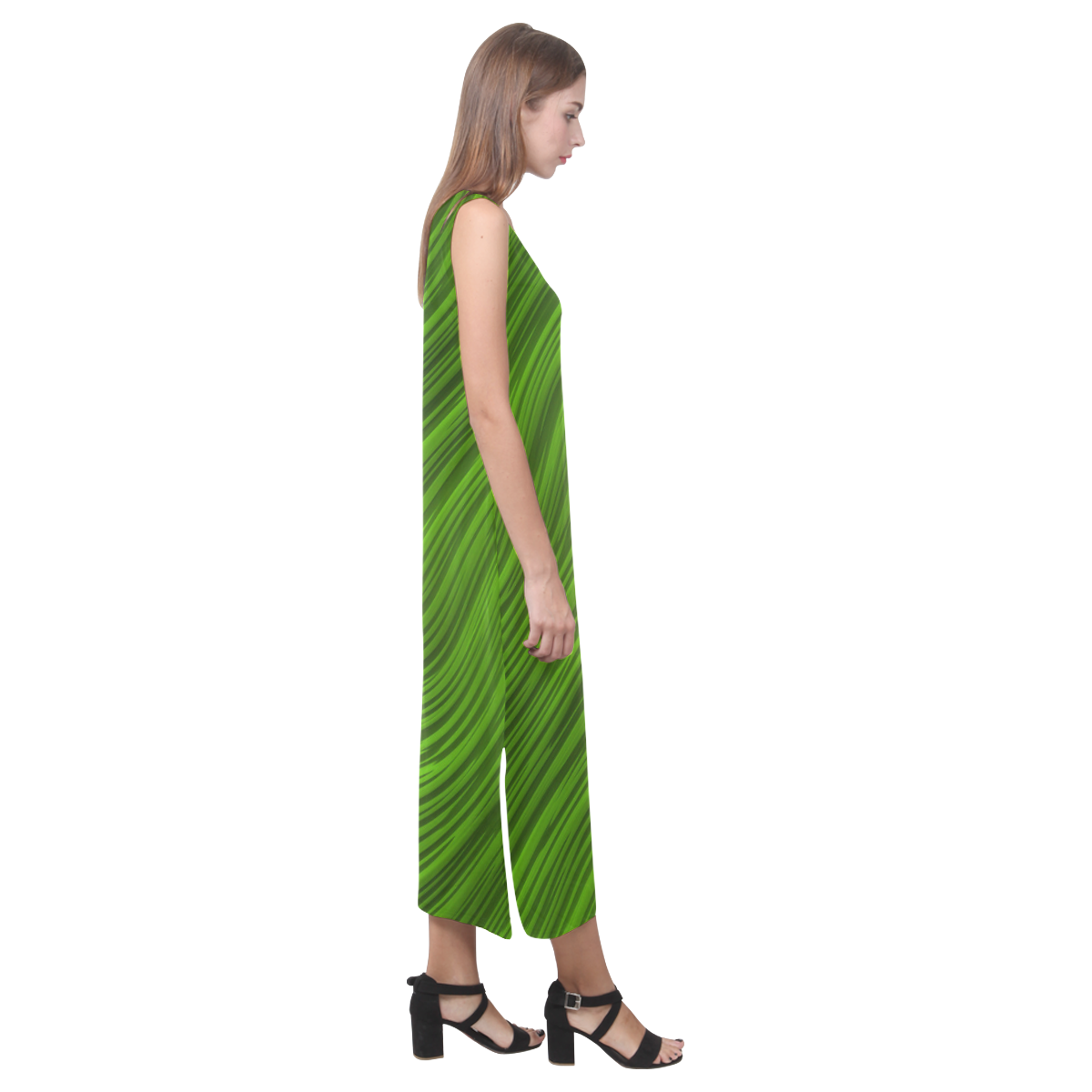 Tritium Wave Phaedra Sleeveless Open Fork Long Dress (Model D08)