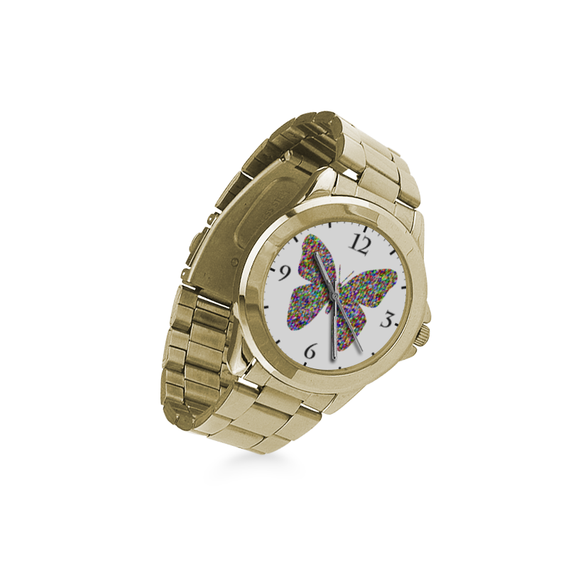 Abstract Triangle Butterfly Custom Gilt Watch(Model 101)