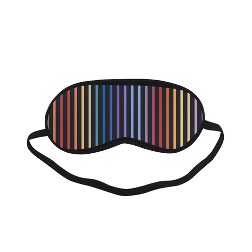 Narrow Flat Stripes Pattern Colored Sleeping Mask