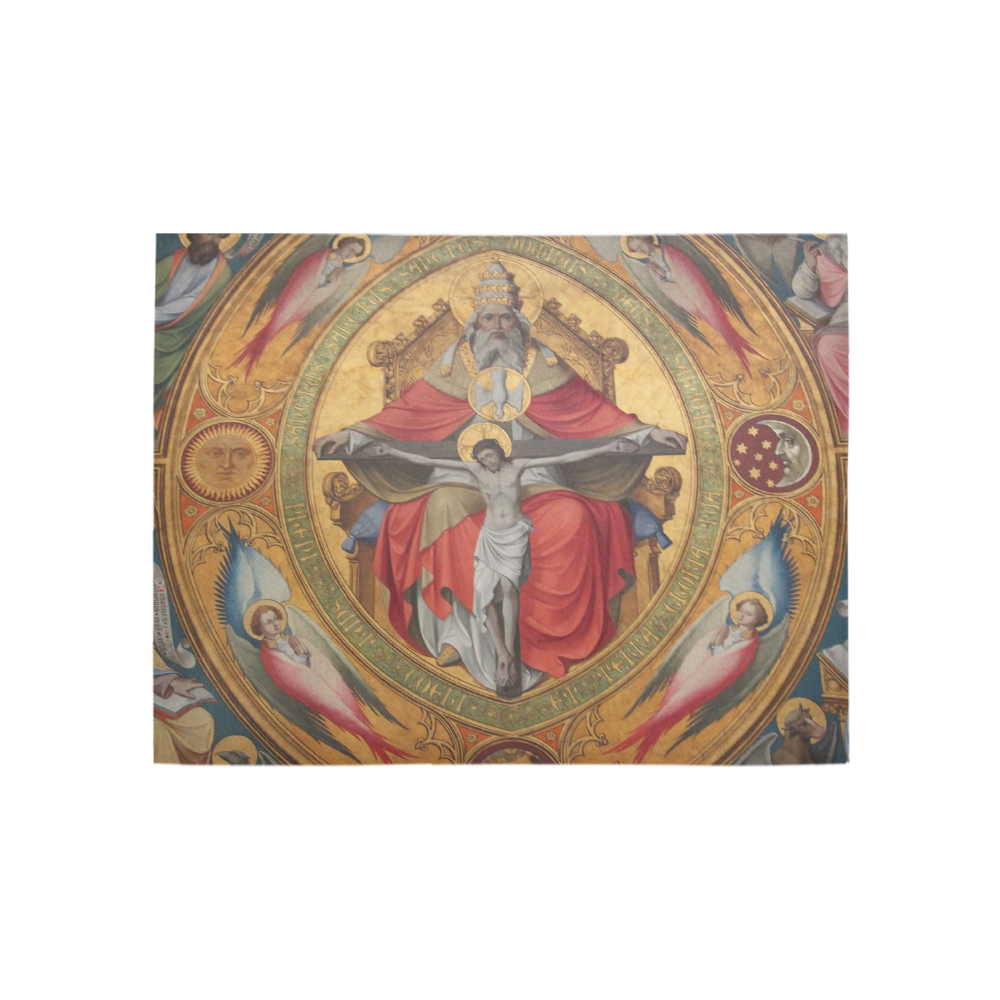 Jesus on Cross Area Rug 5'3''x4'