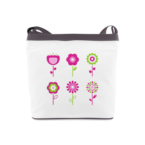 Original designers Bags edition : Wild purple and Green flowers for Lady Crossbody Bags (Model 1613)