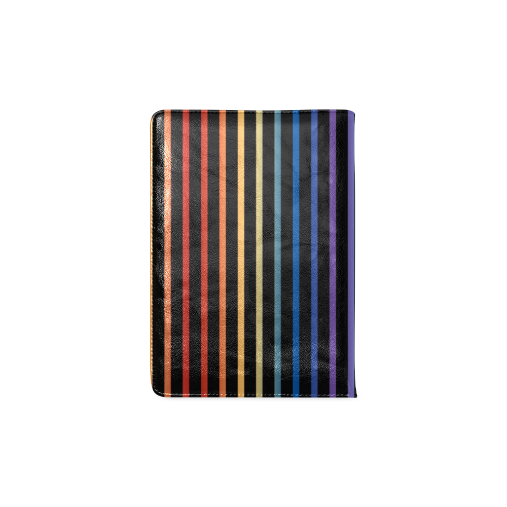 Narrow Flat Stripes Pattern Colored Custom NoteBook A5