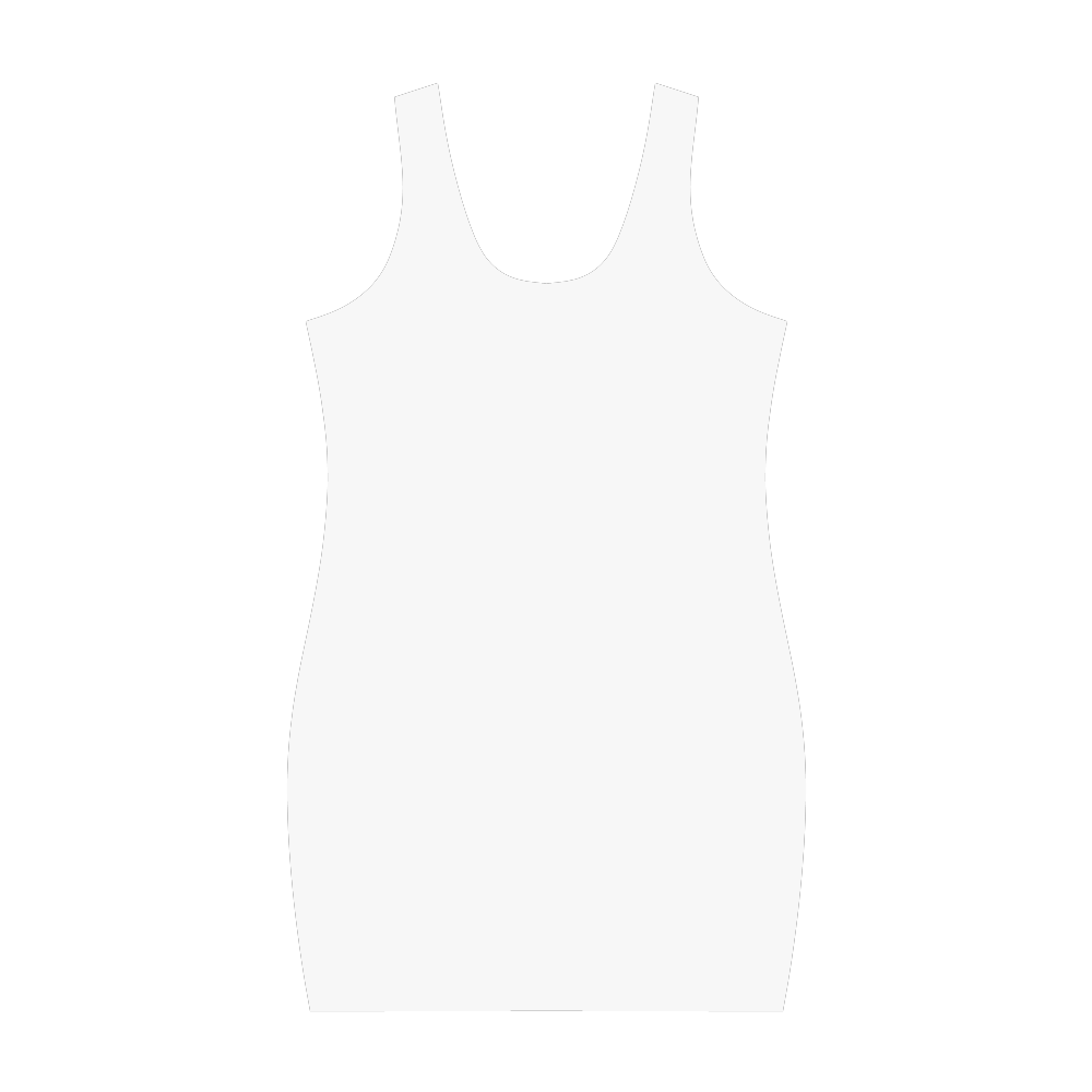 White Dress with Oh, my God! Sign Medea Vest Dress (Model D06)