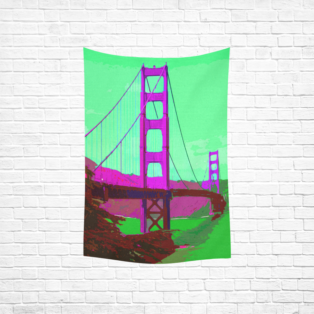 Golden_Gate_Bridge_20160902 Cotton Linen Wall Tapestry 40"x 60"