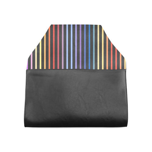 Narrow Flat Stripes Pattern Colored Clutch Bag (Model 1630)