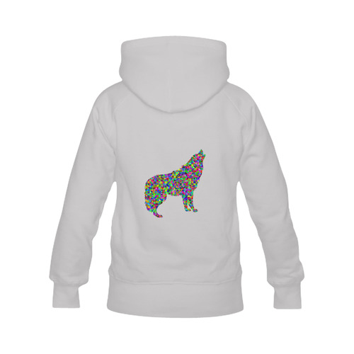 Abstract Triangle Wolf Grey Men's Classic Hoodies (Model H10)