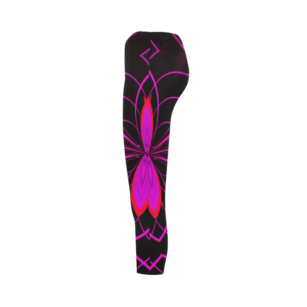 pINK N pURPLE pUZZLE Capri Legging (Model L02)