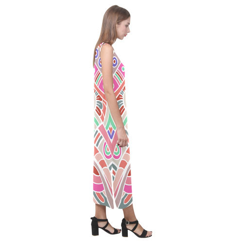 Ethnic1 Phaedra Sleeveless Open Fork Long Dress (Model D08)