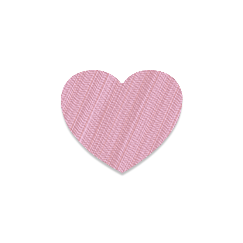 100 % Rubber coast heart-shaped pink wooden Design Heart Coaster