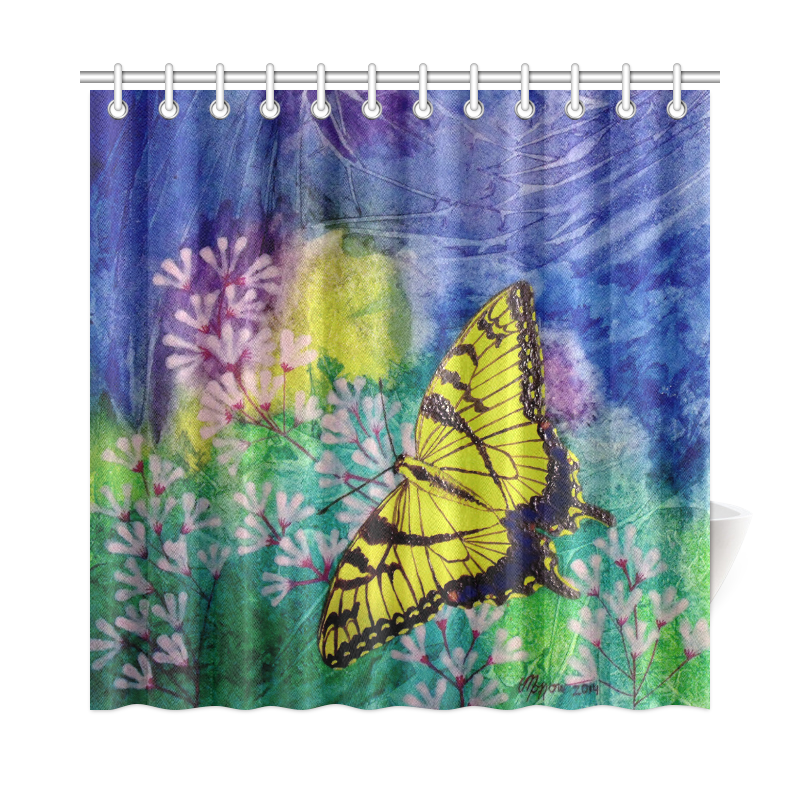 Swallowtail Shower Curtain 72"x72"
