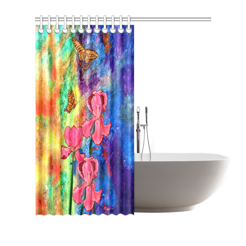 Swallowtail Attraction Shower Curtain 72"x72"