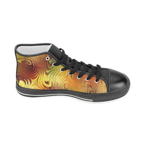 Autumn Leafs Underwater Men’s Classic High Top Canvas Shoes (Model 017)