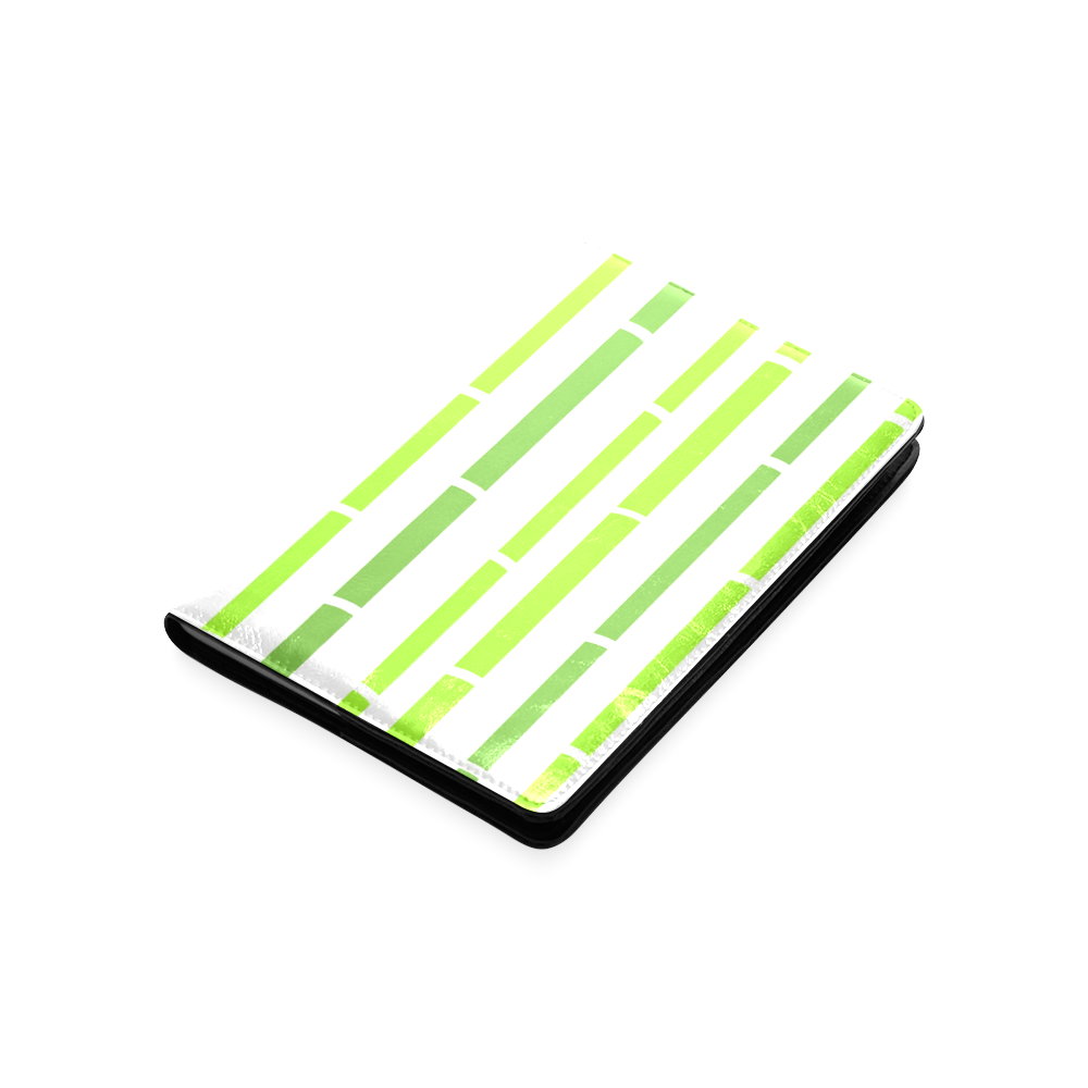 Bamboo wonderful Lapto cover : wild green and white Art Custom NoteBook A5