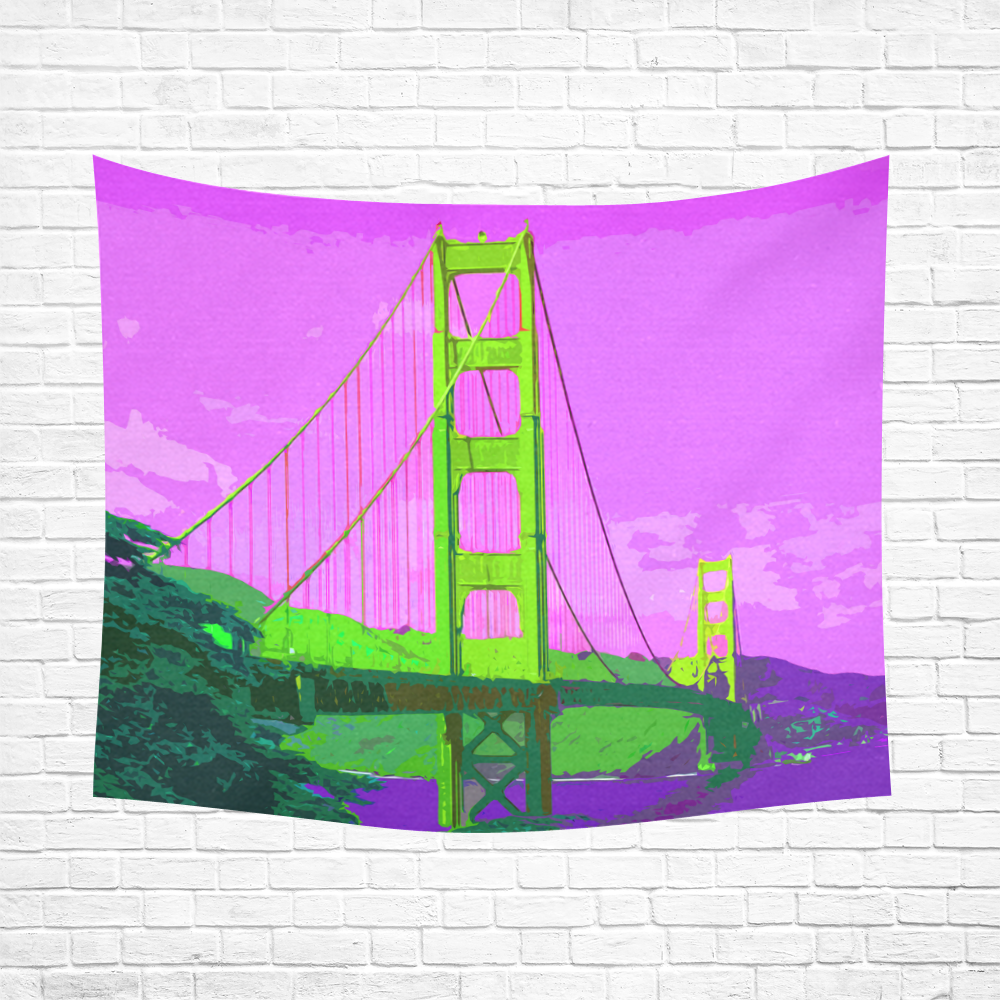 Golden_Gate_Bridge_20160908 Cotton Linen Wall Tapestry 60"x 51"