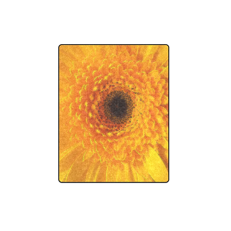Yellow Flower Tangle FX Blanket 40"x50"