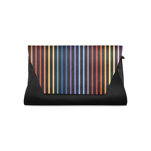 Narrow Flat Stripes Pattern Colored Clutch Bag (Model 1630)