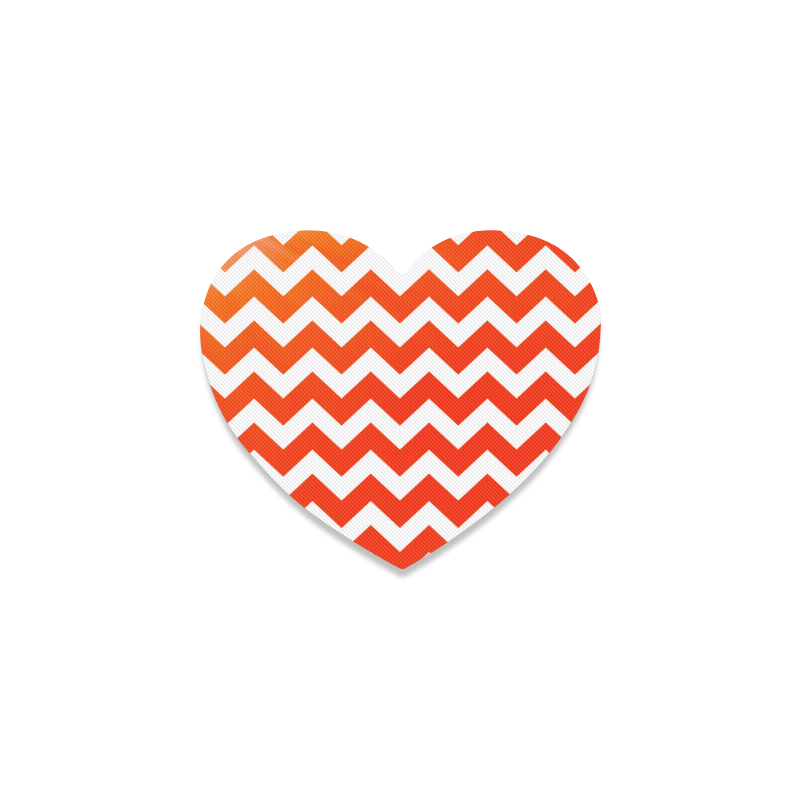 Wild orange 100 % Rubber coast heart-shaped Heart Coaster