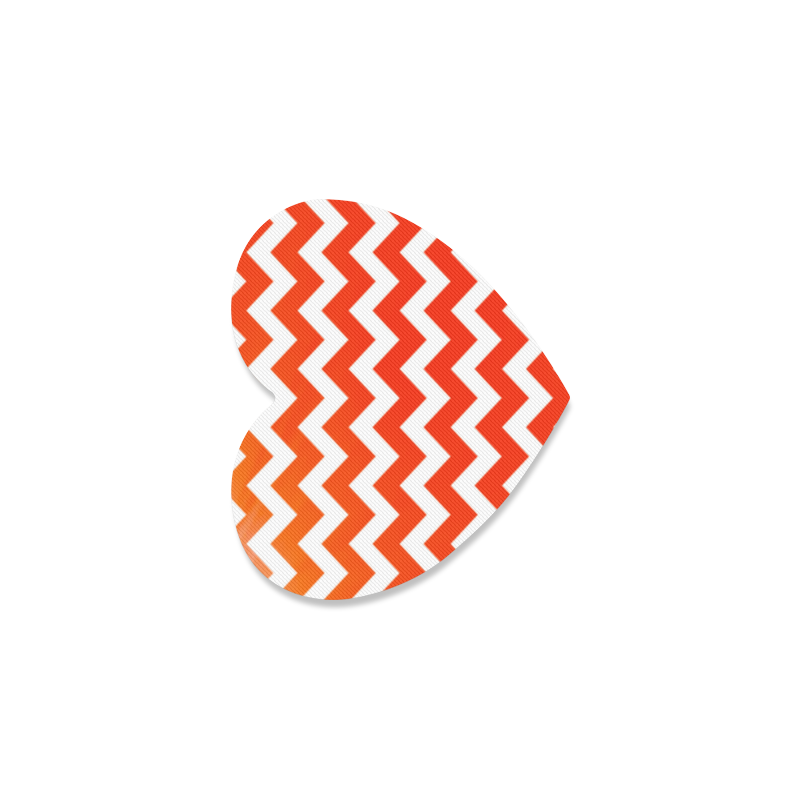 Wild orange 100 % Rubber coast heart-shaped Heart Coaster