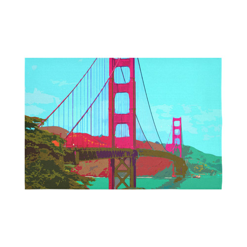 Golden_Gate_Bridge_20160901 Cotton Linen Wall Tapestry 90"x 60"