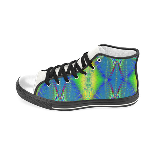 Spring Nymphs Dancing on the River Fractal Men’s Classic High Top Canvas Shoes (Model 017)