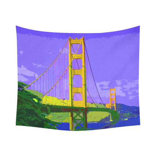 Golden_Gate_Bridge_20160909 Cotton Linen Wall Tapestry 60"x 51"