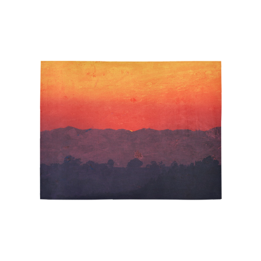 Five Shades of Sunset Area Rug 5'3''x4'