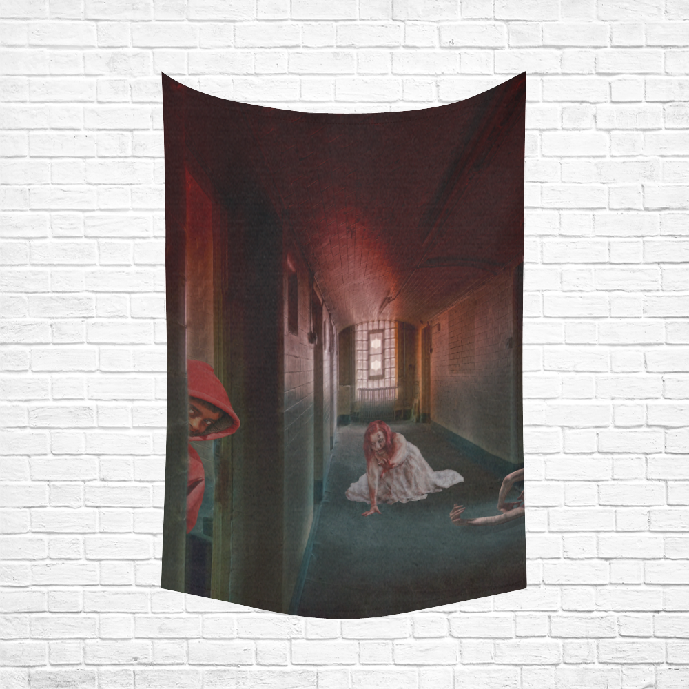 Survive the Zombie Apocalypse Cotton Linen Wall Tapestry 60"x 90"