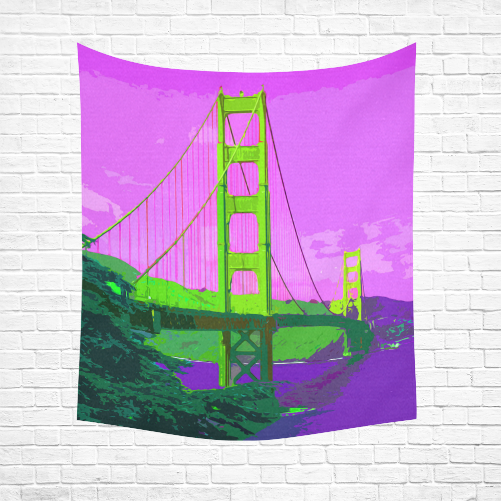 Golden_Gate_Bridge_20160908 Cotton Linen Wall Tapestry 51"x 60"