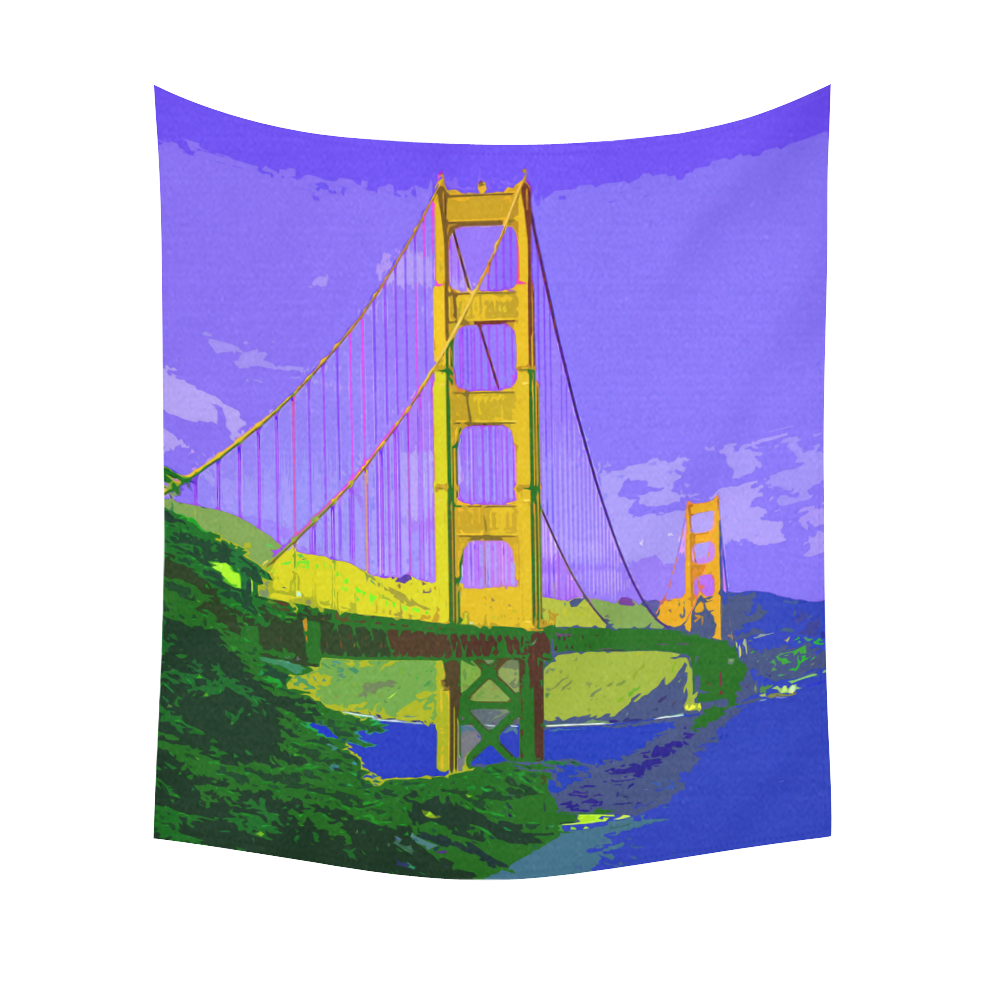 Golden_Gate_Bridge_20160909 Cotton Linen Wall Tapestry 51"x 60"