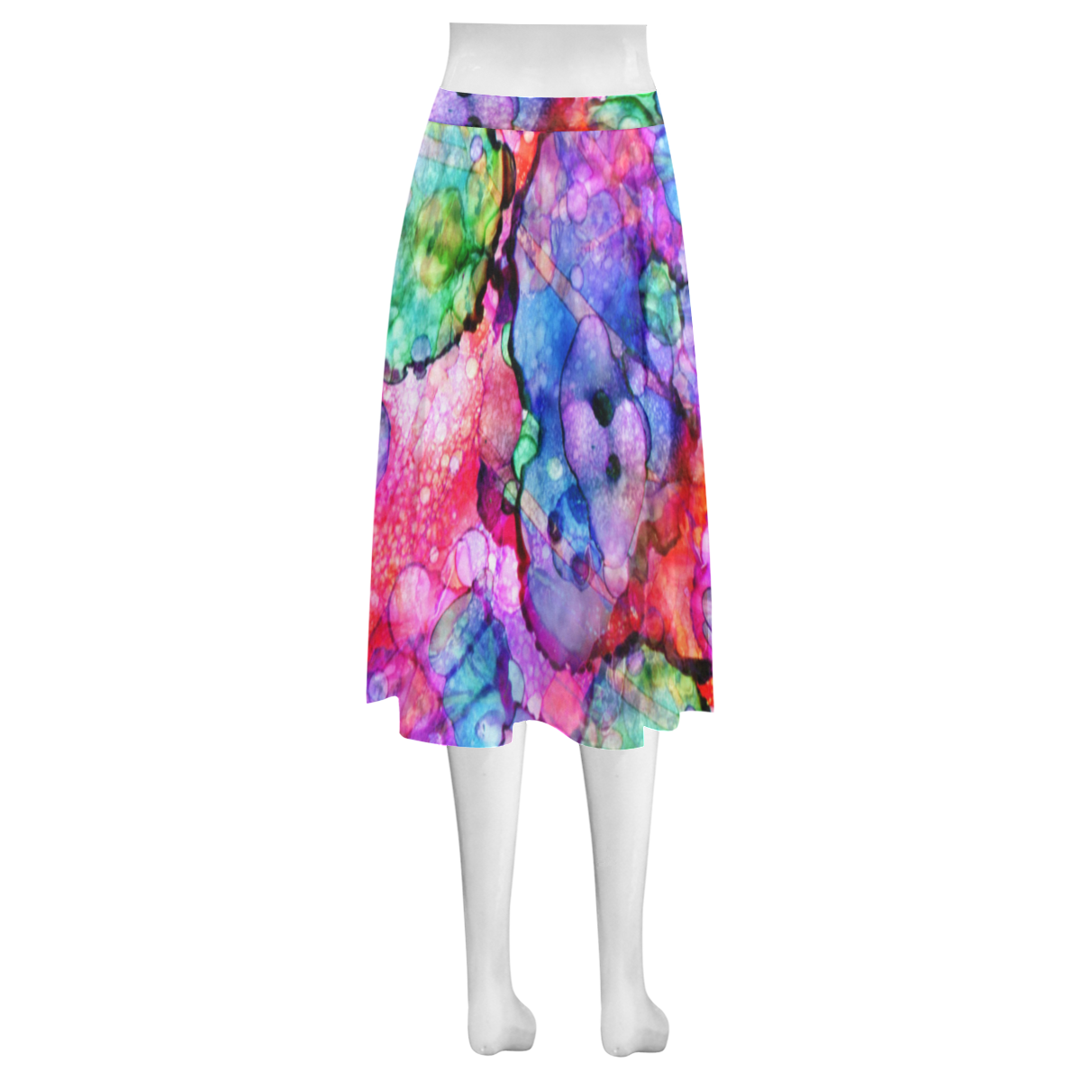 Fairy Stains Mnemosyne Women's Crepe Skirt (Model D16)