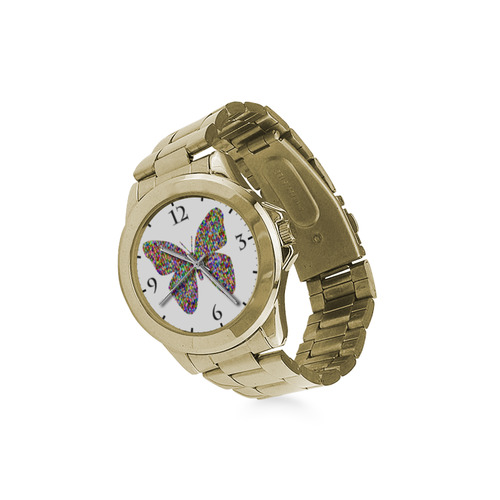 Abstract Triangle Butterfly Custom Gilt Watch(Model 101)