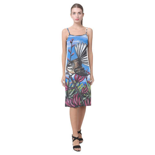 Fantail in Harakeke slip dress Alcestis Slip Dress (Model D05)