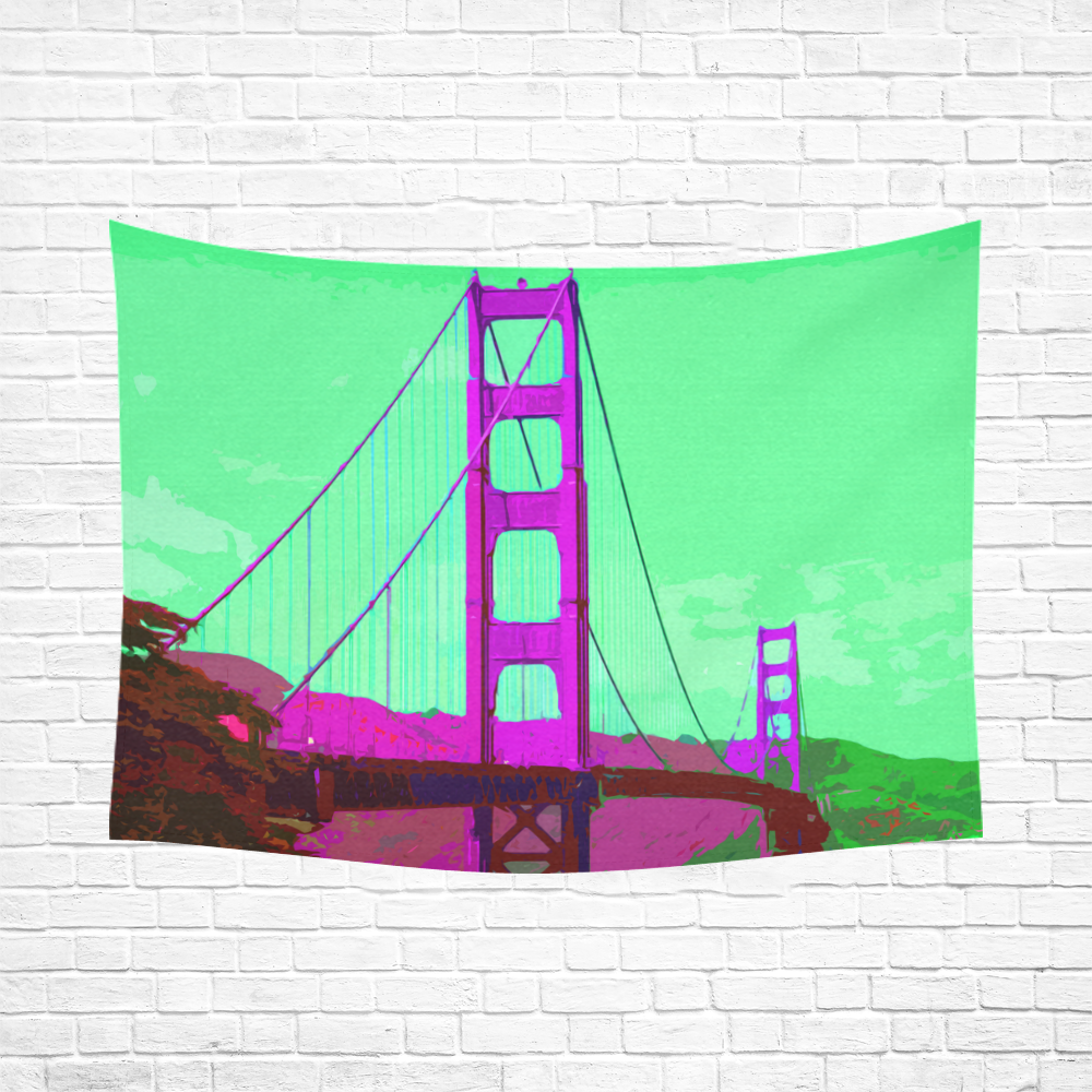 Golden_Gate_Bridge_20160902 Cotton Linen Wall Tapestry 80"x 60"