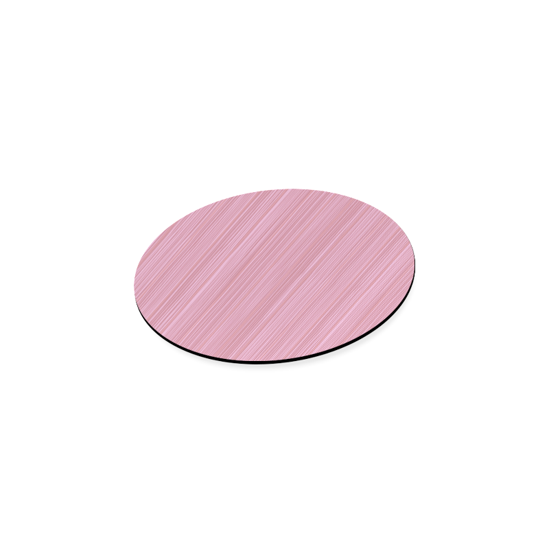 Vintage Coaster with pink stripes : Designers fashion edition for Modern Homes and Kitchens 60s insp Round Coaster