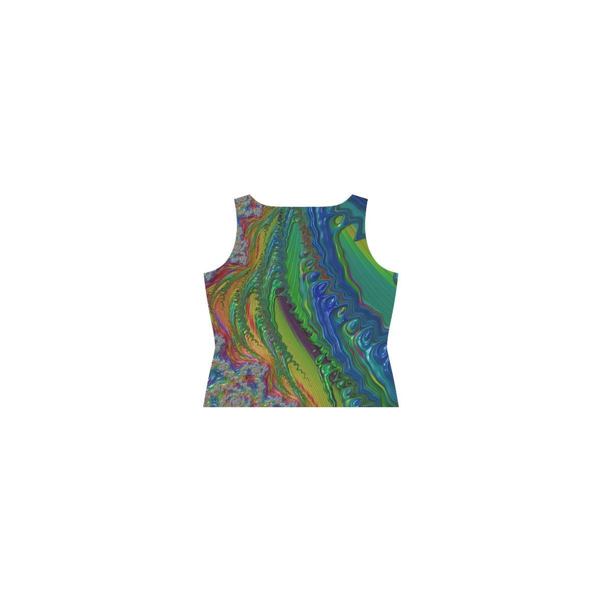 Fractal20160834 Sleeveless Splicing Shift Dress(Model D17)