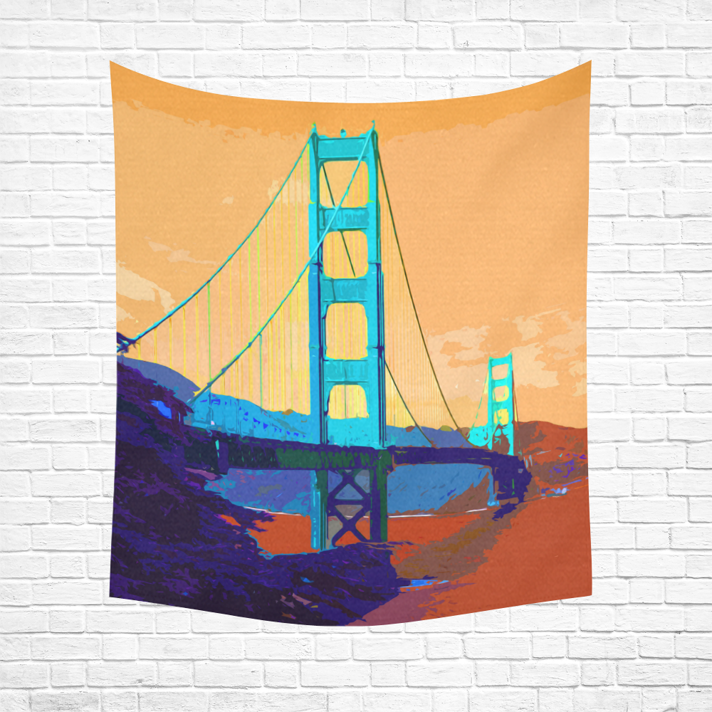 Golden_Gate_Bridge_20160905 Cotton Linen Wall Tapestry 51"x 60"