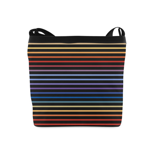Narrow Flat Stripes Pattern Colored Crossbody Bags (Model 1613)