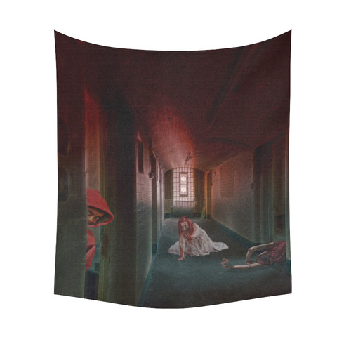 Survive the Zombie Apocalypse Cotton Linen Wall Tapestry 51"x 60"