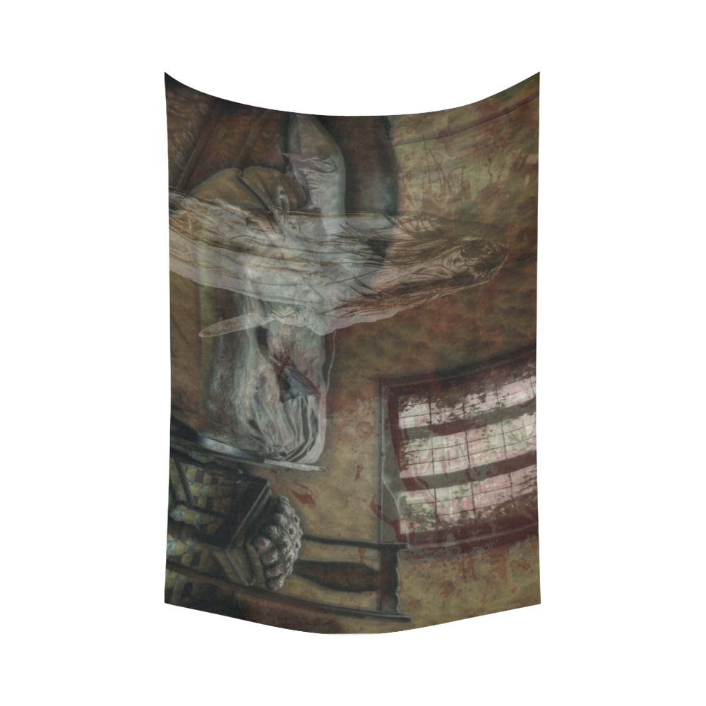 The Ghost in my House Cotton Linen Wall Tapestry 90"x 60"